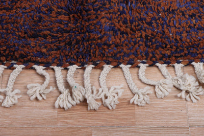 Moroccan grid rug - Handmade berber rug - Custom area rug - Beni ourain rug brown - Living room rug - Moroccan rug - Brown rug wool