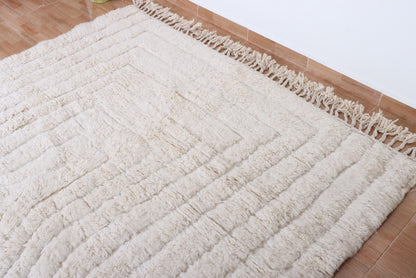 Moroccan rug ivory - Creamy rug - Moroccan cream rug - Wool berber rug - Beni ourain rug - Custom rug - Handmade rug - Moroccan area rug