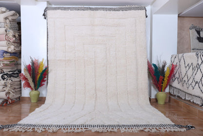 Moroccan rug hand knotted - Beni ourain rug - Wool berber rug - Custom rug - Handmade rug - Genuine lamb wool - Morocco rug - Beni rug