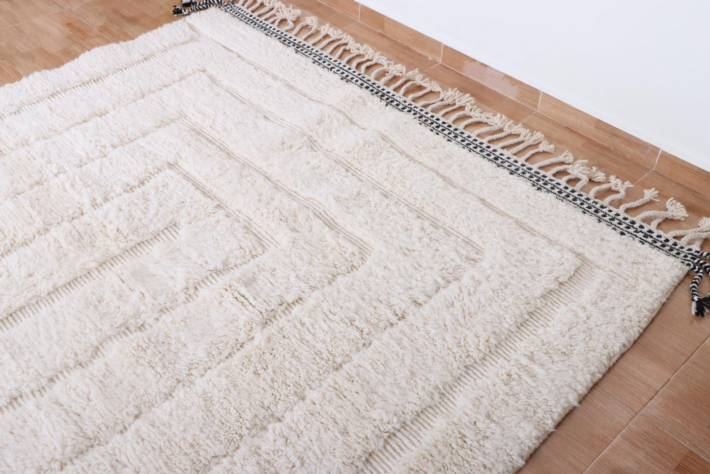 Moroccan rug hand knotted - Beni ourain rug - Wool berber rug - Custom rug - Handmade rug - Genuine lamb wool - Morocco rug - Beni rug