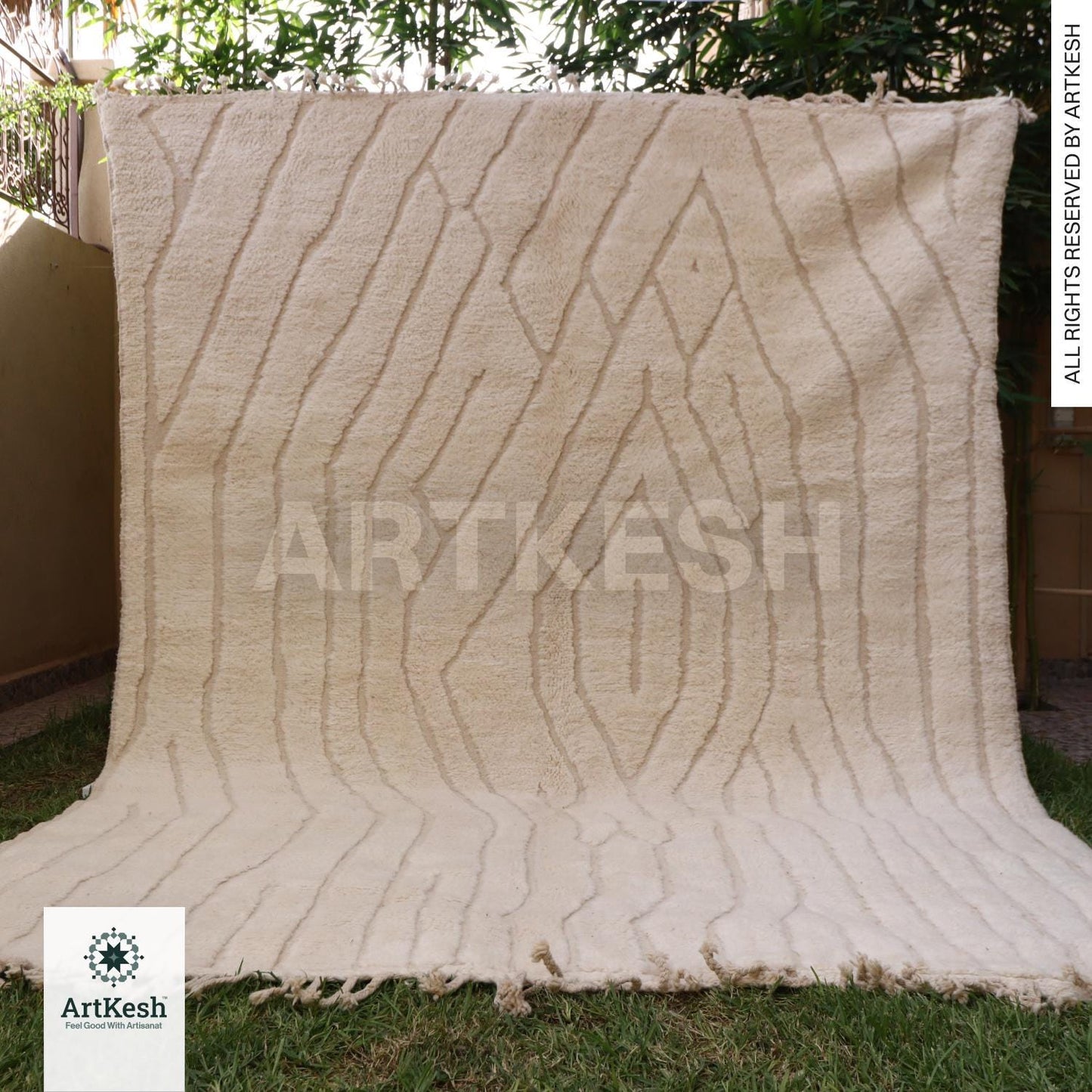Authentic beni ourain rug - Moroccan rug - Custom rug - Handmade rug - Authentic moroccan rug - Custom moroccan rug - Morocco rug