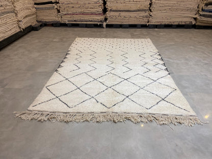 Bohemian Berber Rug | Custom Beni Ourain Floor Rug | Large Area Rug | Organic Wool Rug | Moroccan Rug | Living Room Rug | Hand Knotted Rug