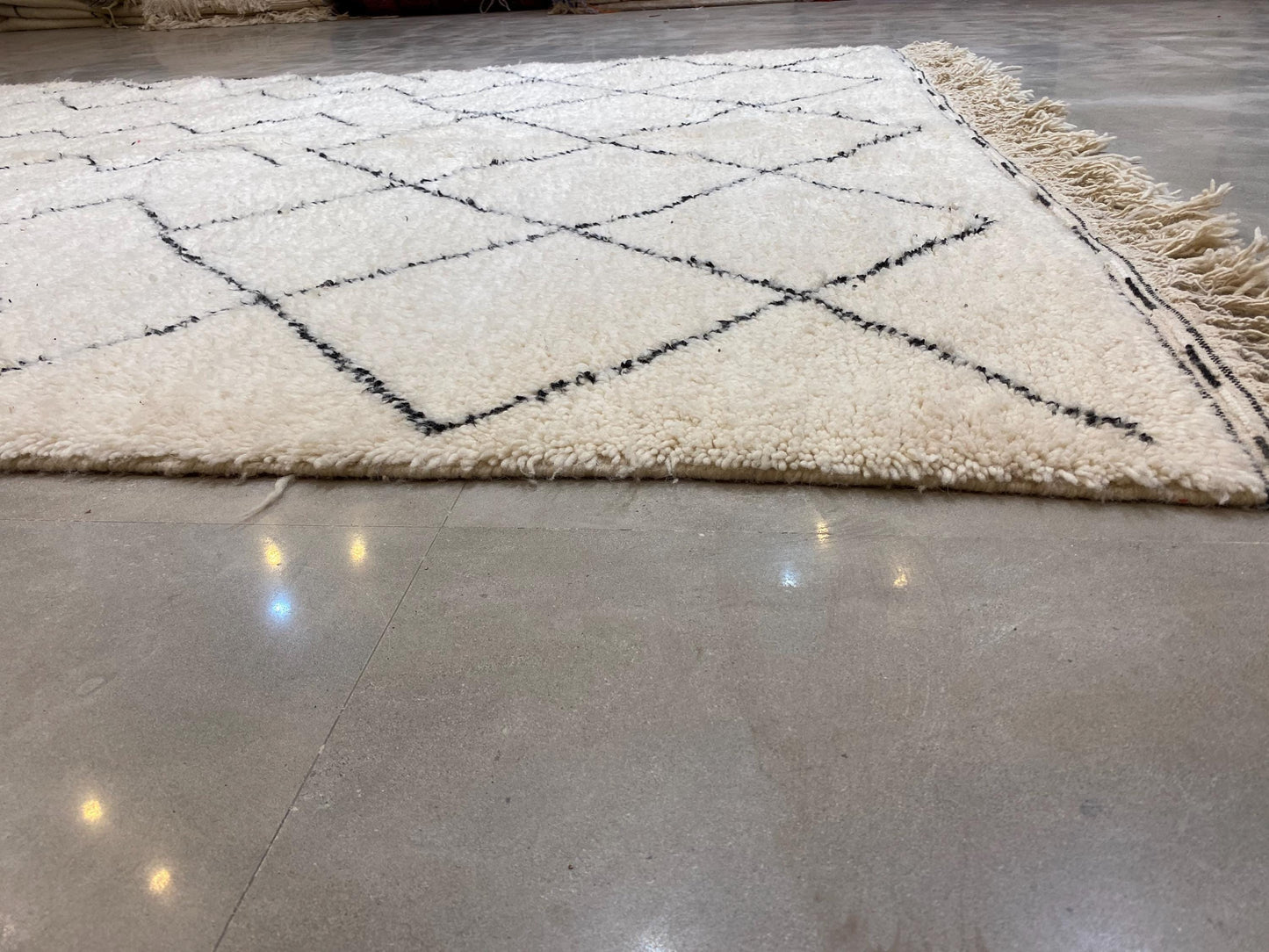 Bohemian Berber Rug | Custom Beni Ourain Floor Rug | Large Area Rug | Organic Wool Rug | Moroccan Rug | Living Room Rug | Hand Knotted Rug