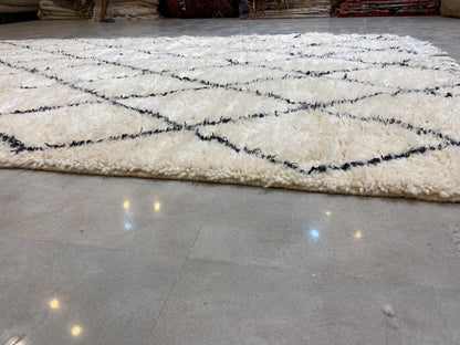 Bohemian Berber Rug | Custom Beni Ourain Floor Rug | Large Area Rug | Organic Wool Rug | Moroccan Rug | Living Room Rug | Hand Knotted Rug