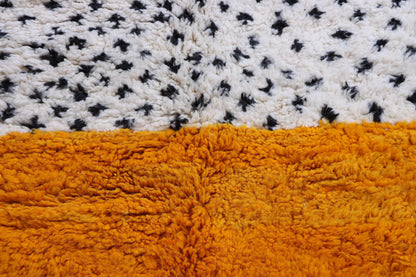 Gorgeous Beni Ourain Custom rugs living room -Berber Yellow rug -Amazing Multicolored Rug-Handmade Wool Rug-Berber Carpet-Genuine Wool Rug .