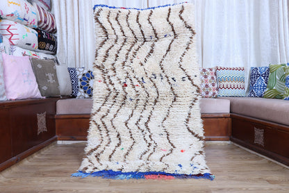 Handmade Moroccan Boucherouite Rug - Colorful Tribal Decor