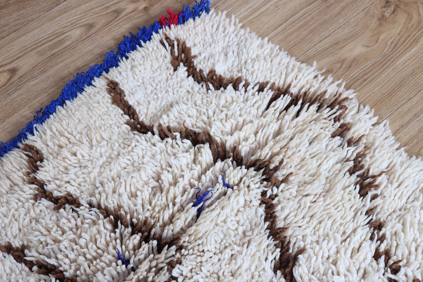 Handmade Moroccan Boucherouite Rug - Colorful Tribal Decor