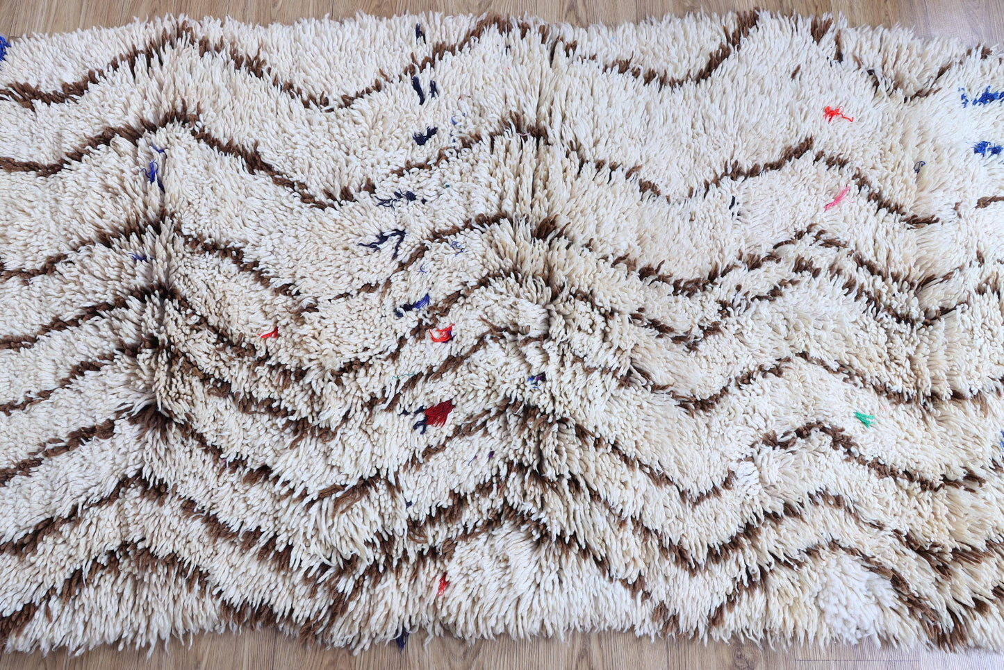 Handmade Moroccan Boucherouite Rug - Colorful Tribal Decor