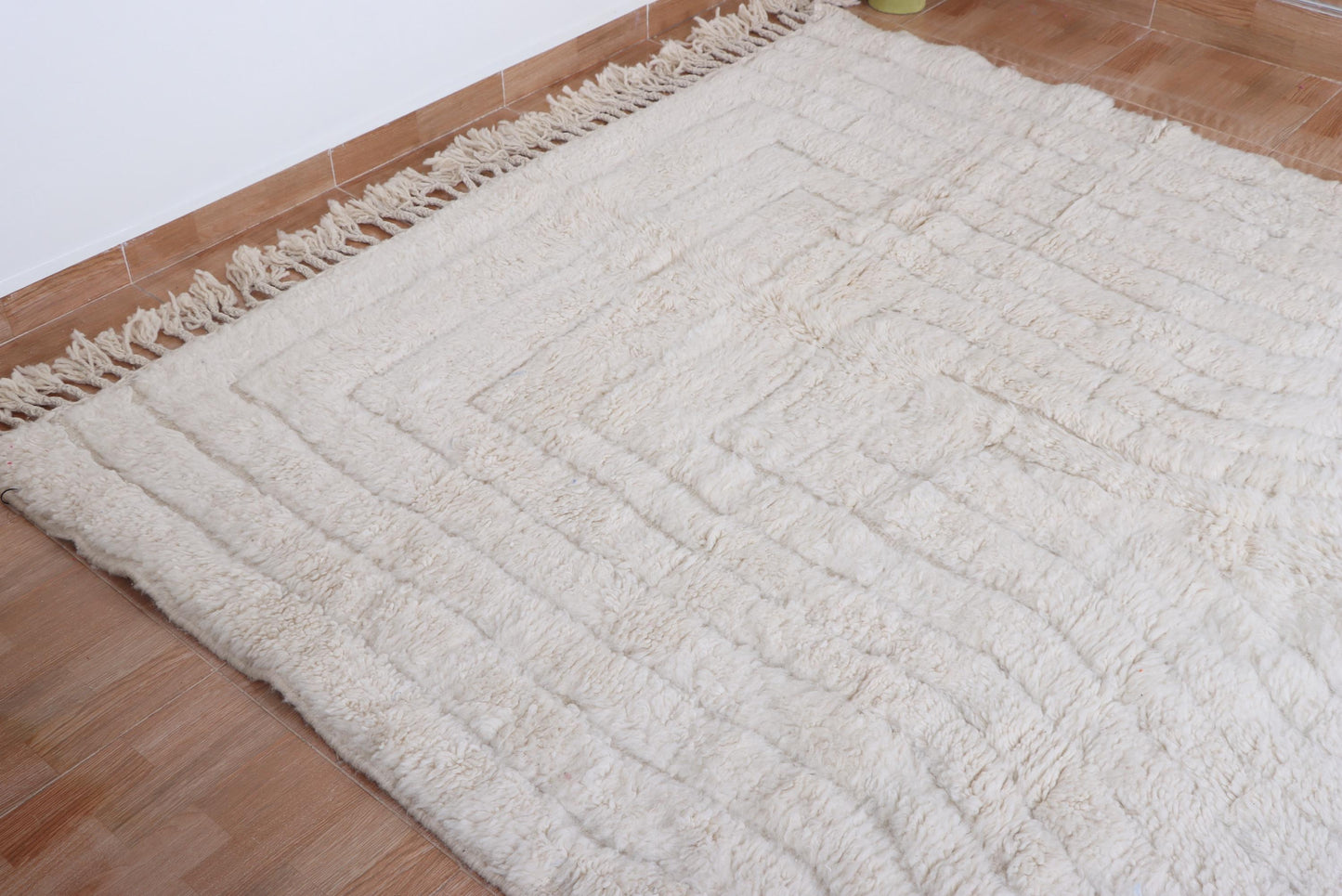 Moroccan rug ivory - Creamy rug - Moroccan cream rug - Wool berber rug - Beni ourain rug - Custom rug - Handmade rug - Moroccan area rug