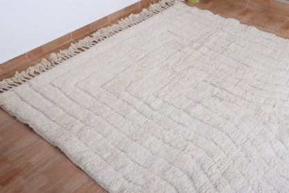 Moroccan rug ivory - Creamy rug - Moroccan cream rug - Wool berber rug - Beni ourain rug - Custom rug - Handmade rug - Moroccan area rug