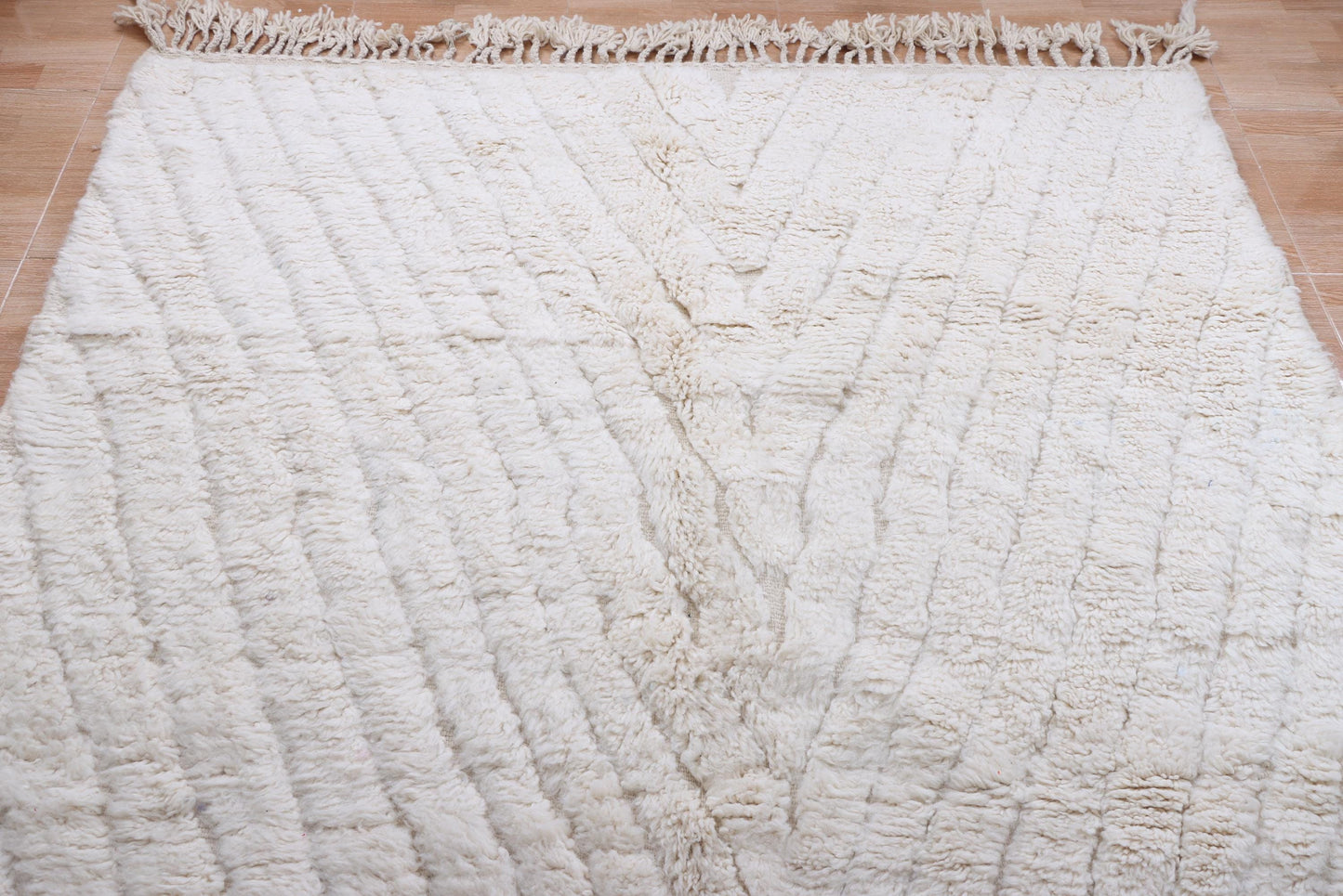 Moroccan rug ivory - Creamy rug - Moroccan cream rug - Wool berber rug - Beni ourain rug - Custom rug - Handmade rug - Moroccan area rug