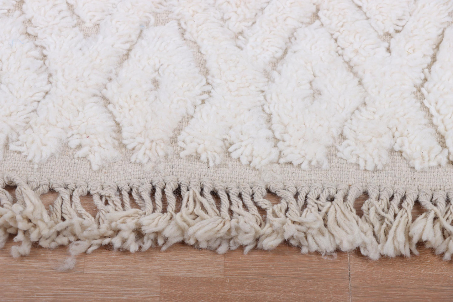 Moroccan rug ivory - Creamy rug - Moroccan cream rug - Wool berber rug - Beni ourain rug - Custom rug - Handmade rug - Moroccan area rug