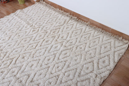 Moroccan rug ivory - Creamy rug - Moroccan cream rug - Wool berber rug - Beni ourain rug - Custom rug - Handmade rug - Moroccan area rug
