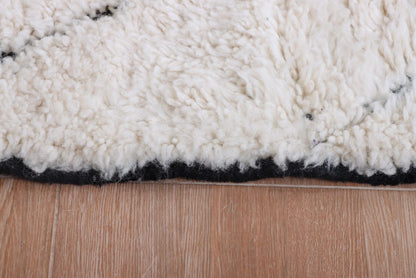 Moroccan rug hand knotted - Beni ourain rug - All wool berber rug - Custom rug - Handmade rug - Genuine lamb wool
