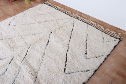 Moroccan rug hand knotted - Beni ourain rug - All wool berber rug - Custom rug - Handmade rug - Genuine lamb wool