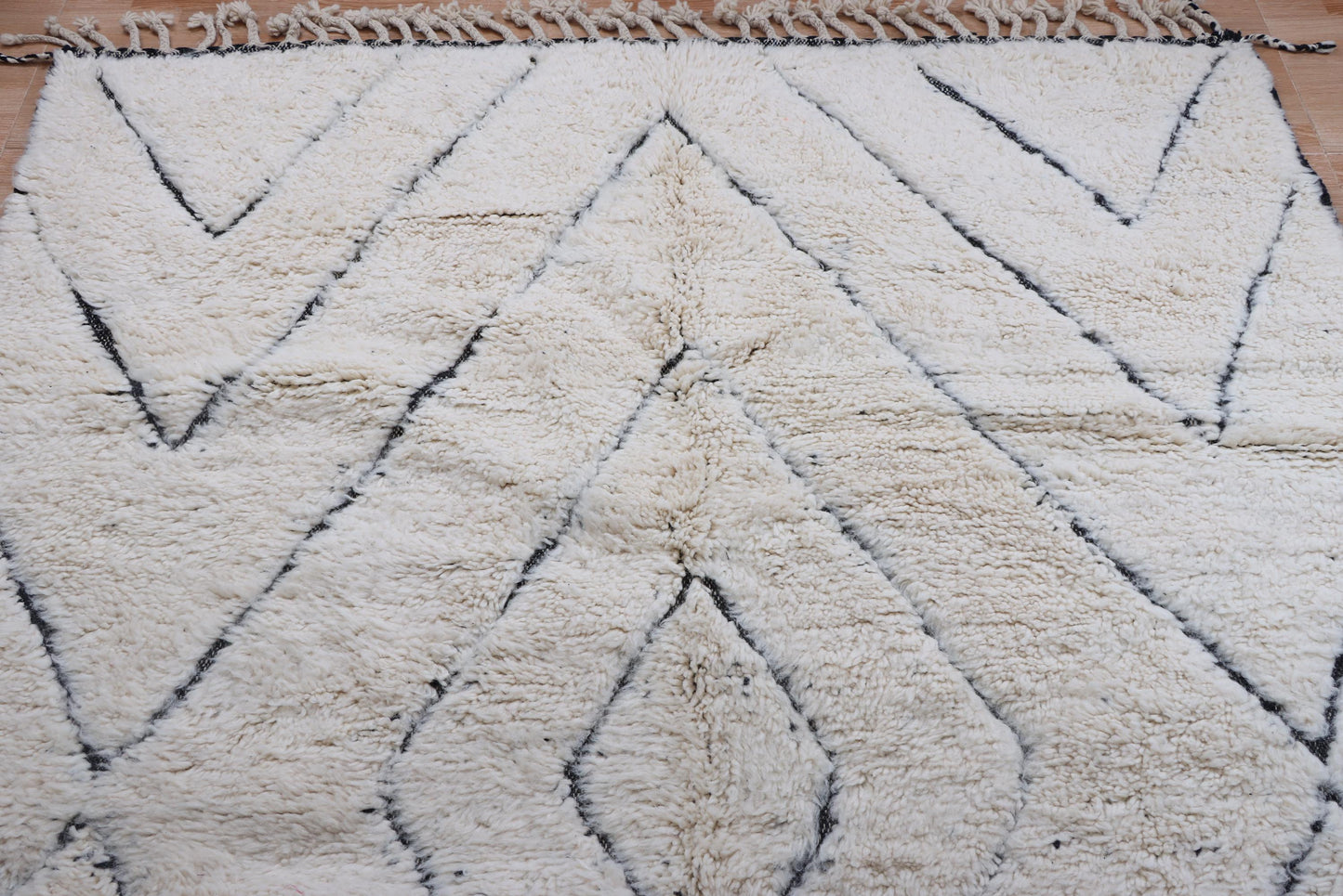 Moroccan rug hand knotted - Beni ourain rug - All wool berber rug - Custom rug - Handmade rug - Genuine lamb wool