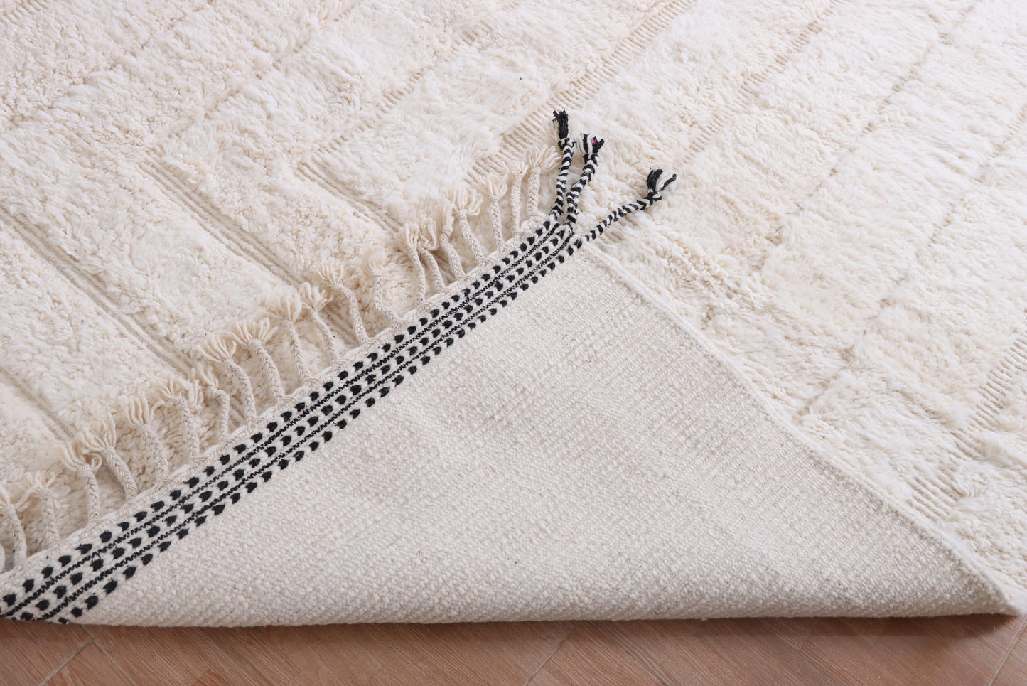 Moroccan rug hand knotted - Beni ourain rug - Wool berber rug - Custom rug - Handmade rug - Genuine lamb wool - Morocco rug - Beni rug