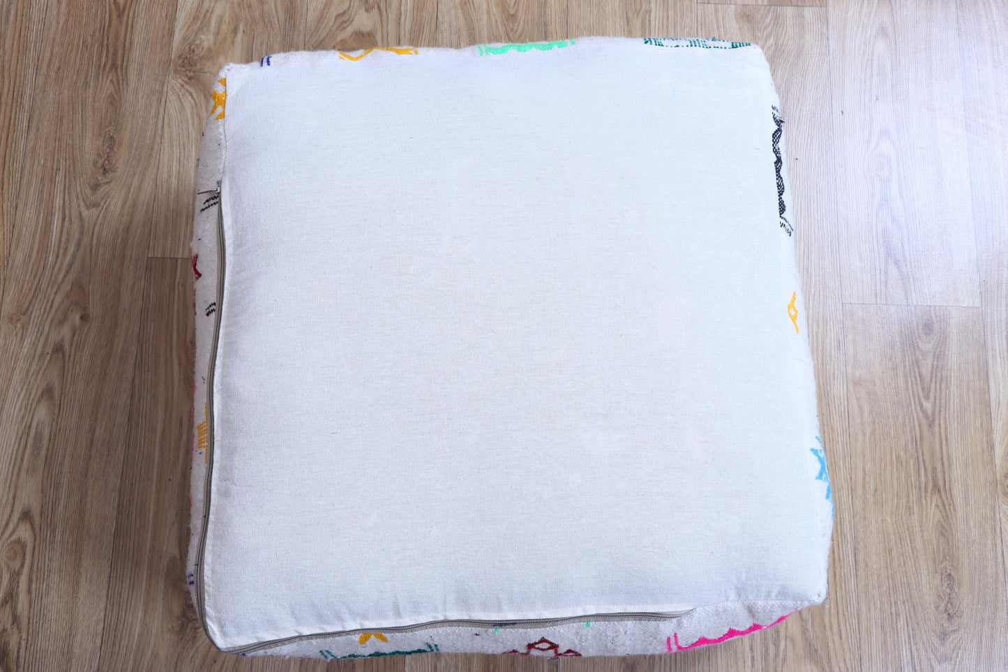Moroccan Kilim Pouf Cover, Beni Ourain Floor Pillow, Floor Cushion Cover