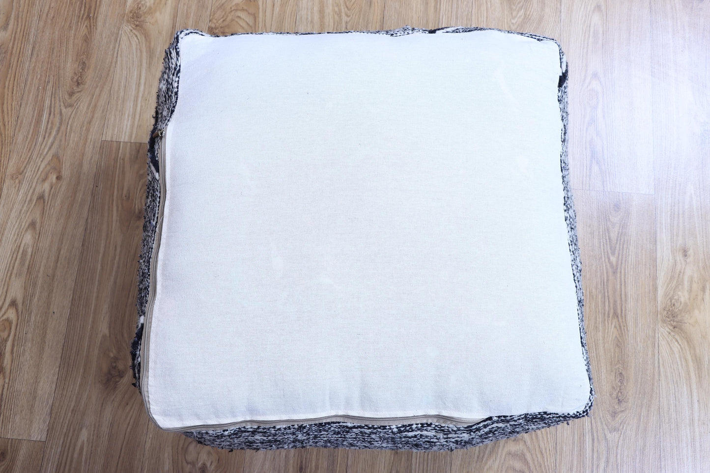 Moroccan Kilim Pouf Cover, Beni Ourain Floor Pillow, Floor Cushion Cover