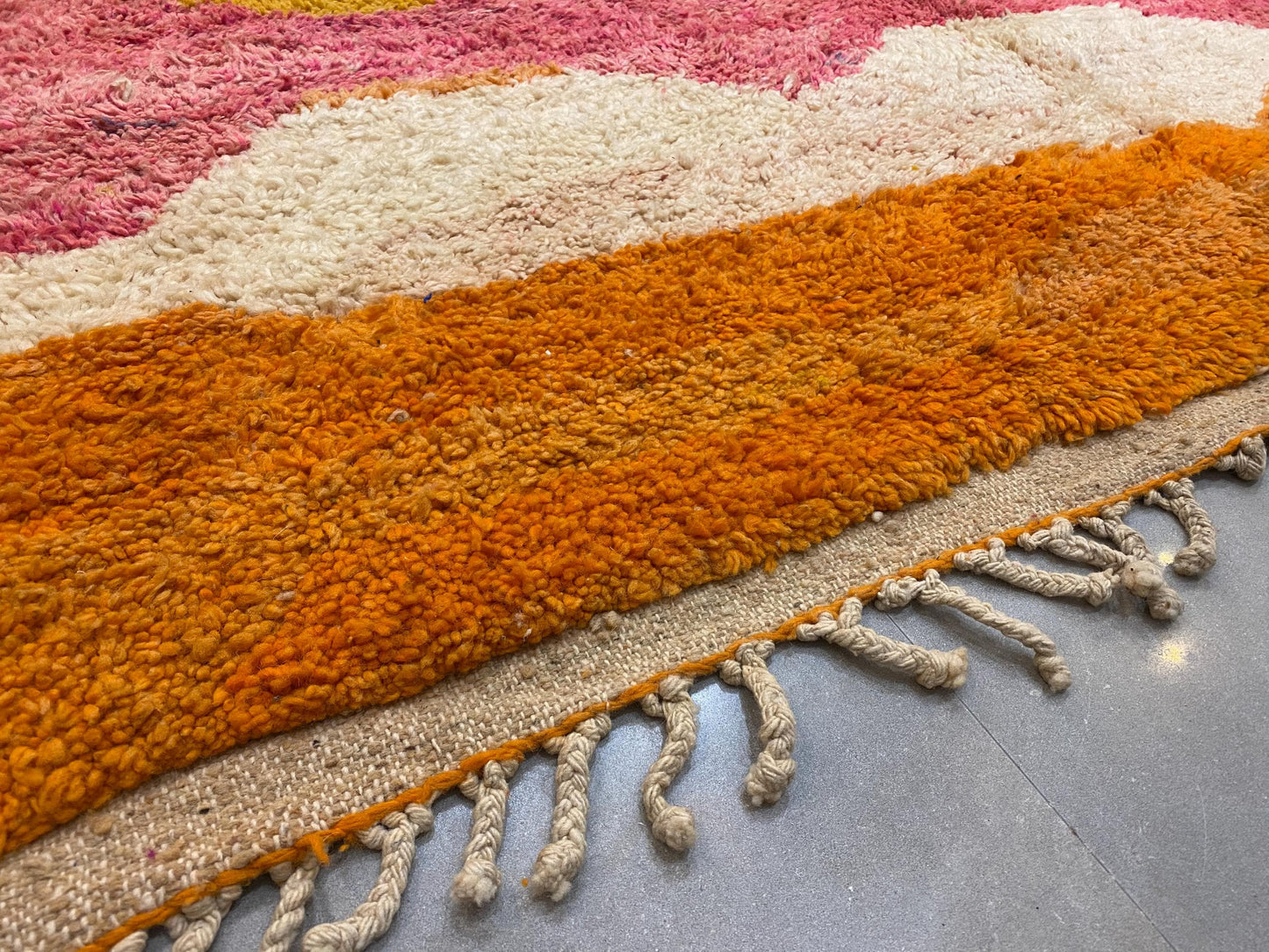 Gorgeous Beni Ourain Custom rugs living room -Berber Yellow rug -Amazing Multicolored Rug-Handmade Wool Rug-Berber Carpet-Genuine Wool Rug .
