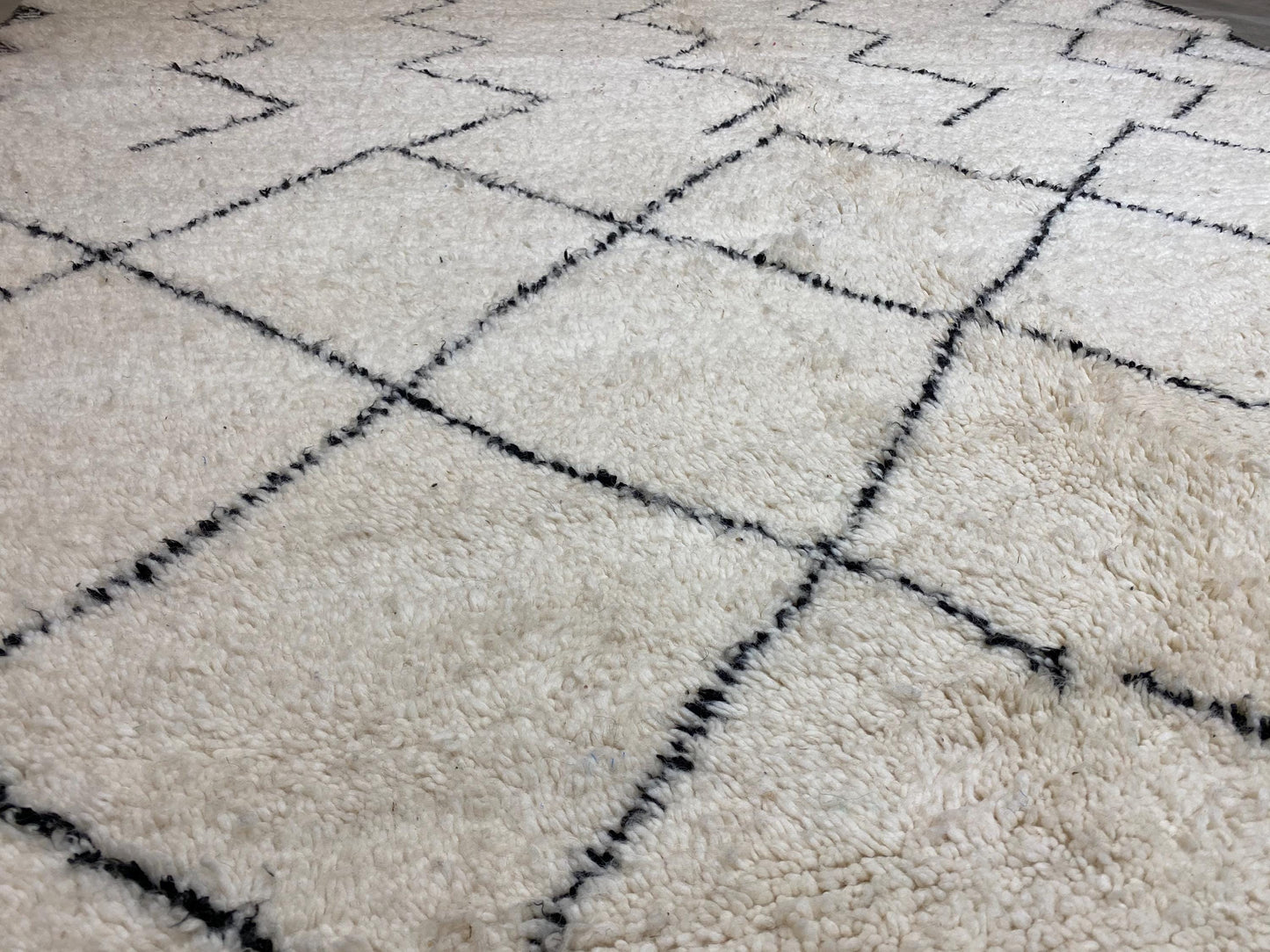 Bohemian Berber Rug | Custom Beni Ourain Floor Rug | Large Area Rug | Organic Wool Rug | Moroccan Rug | Living Room Rug | Hand Knotted Rug
