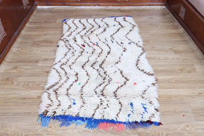 Handmade Moroccan Boucherouite Rug - Colorful Tribal Decor