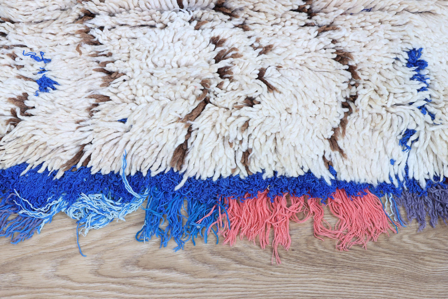 Handmade Moroccan Boucherouite Rug - Colorful Tribal Decor